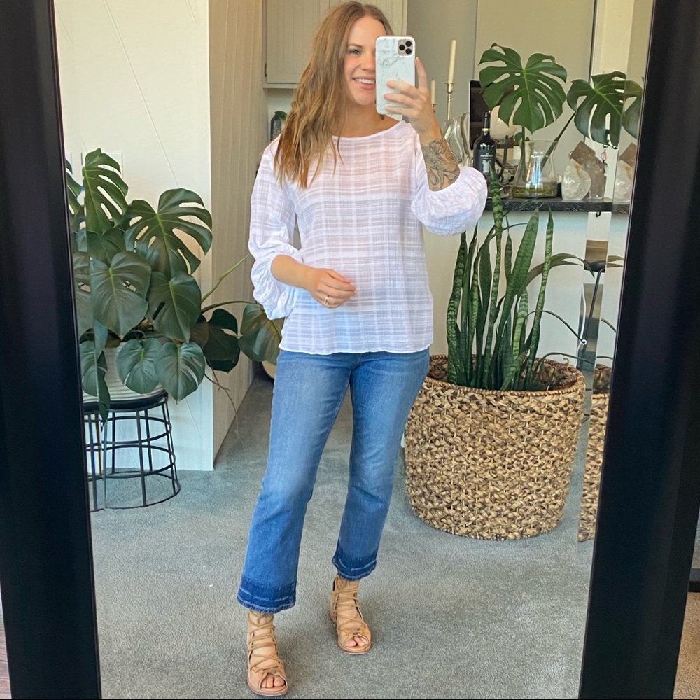 Thread Collective White Boho Top